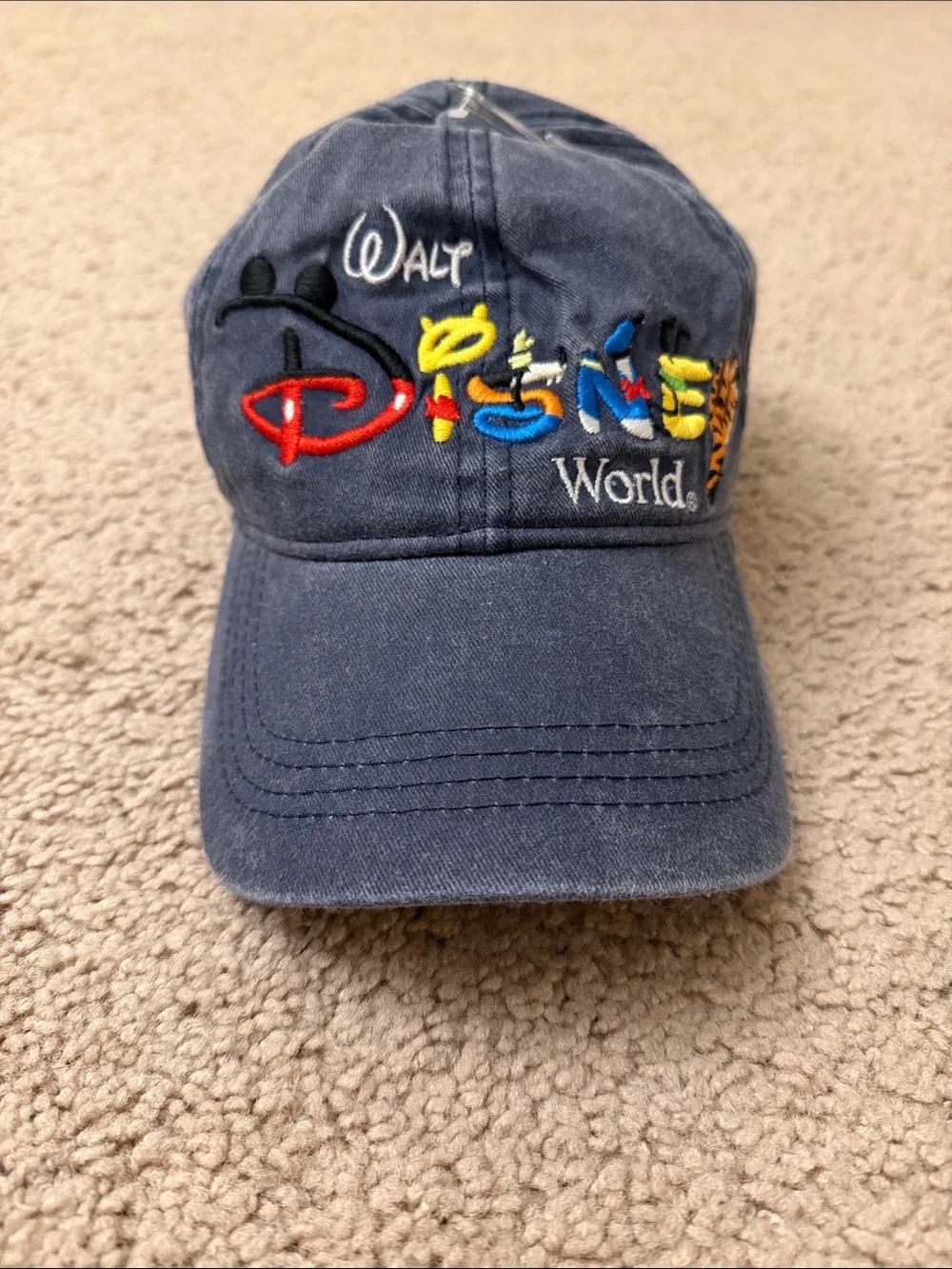 Disney Navy Embroidered Walt Disney World Cap